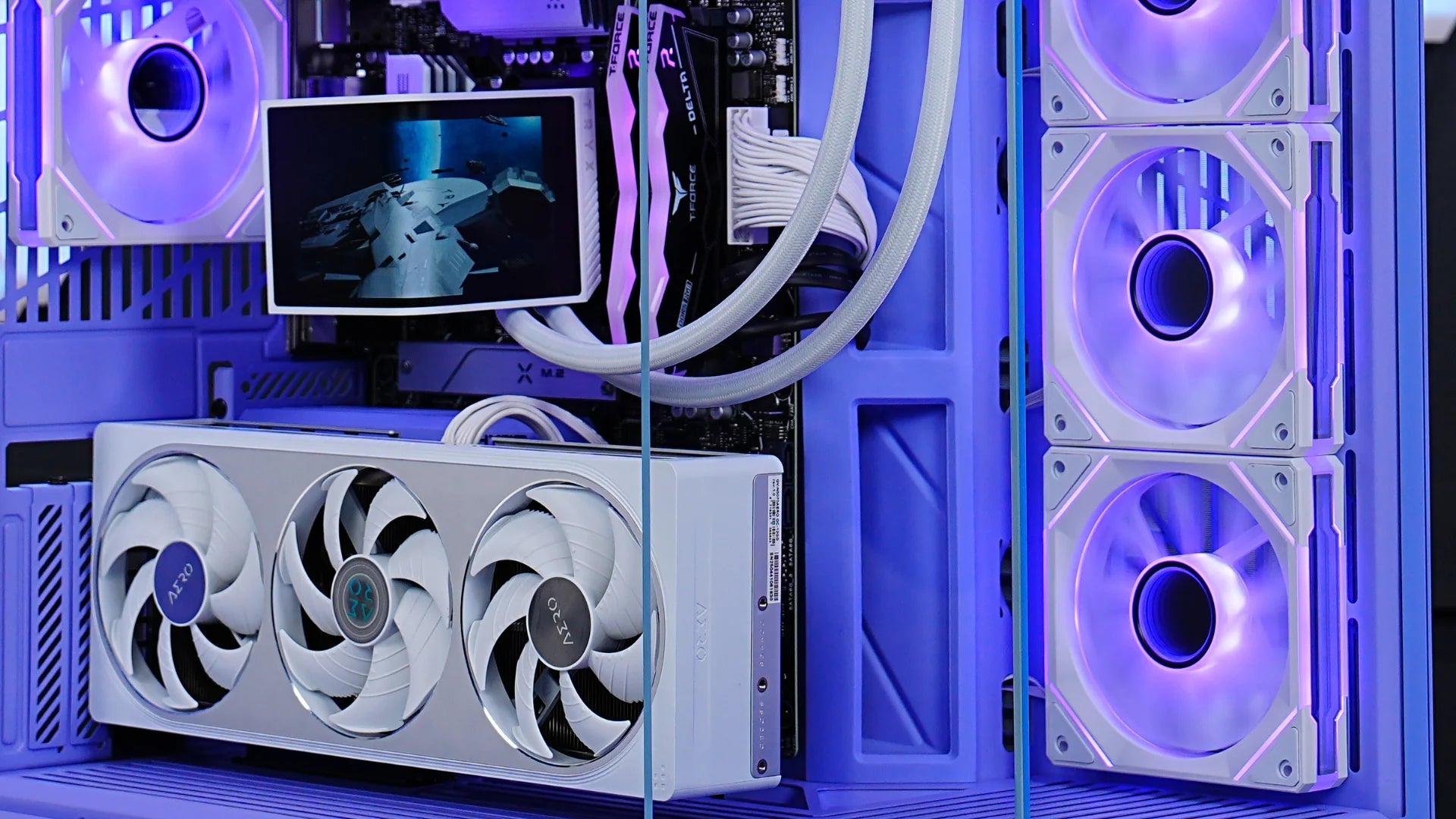 TECHNOID Limited Edition Gaming Pc (AMD Ryzen 7 7800X3D - RTX 5070 - 2TB SSD - 32GB RAM DDR5- Win 11 Pro - HYTE Y70 - Purple)