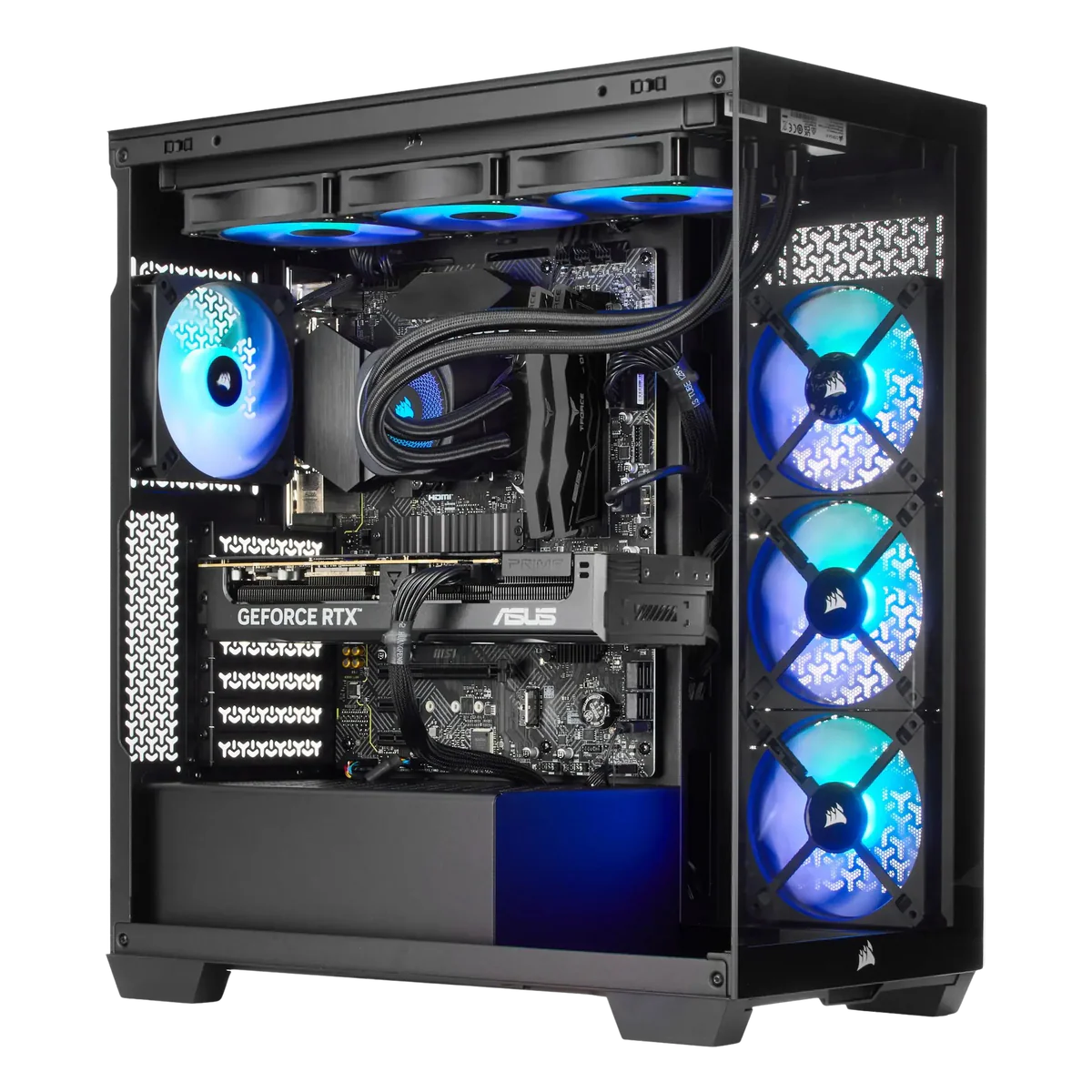 TECHNOID Nova Gaming PC - GeForce RTX 5080 - AMD Ryzen 9 9950X3D - 64GB DDR5 - 2TB SSD - Win 11 PRO - AI Ready - 850w 80 Plus Gold PSU - VR Compatible - Black