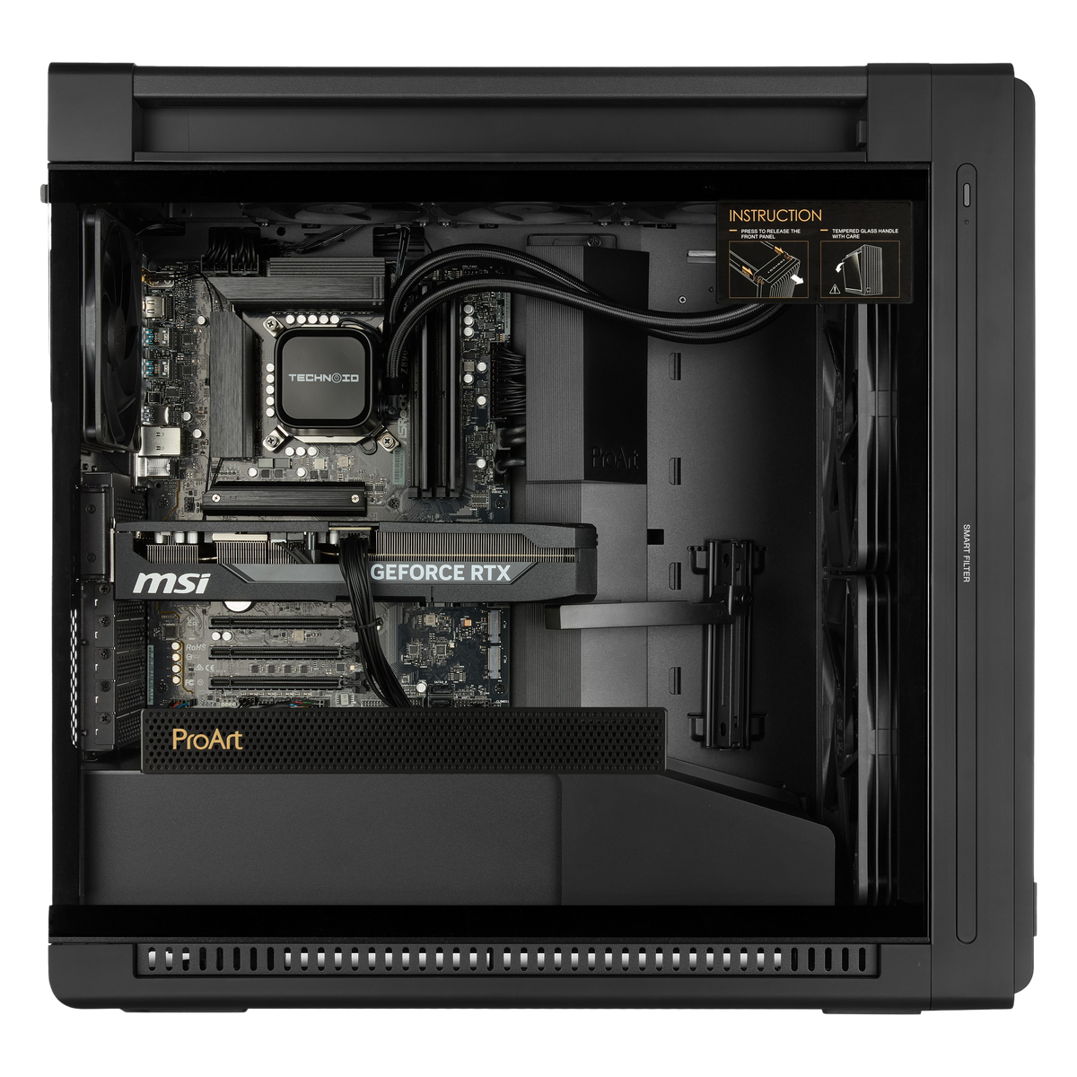 TECHNOID KNIGHT B1 - Intel Ultra Core 9 285KF - Nvidia GeForce RTX 5070 Ti - 64GB DDR5 - 2TB NVMe - W 11 PRO