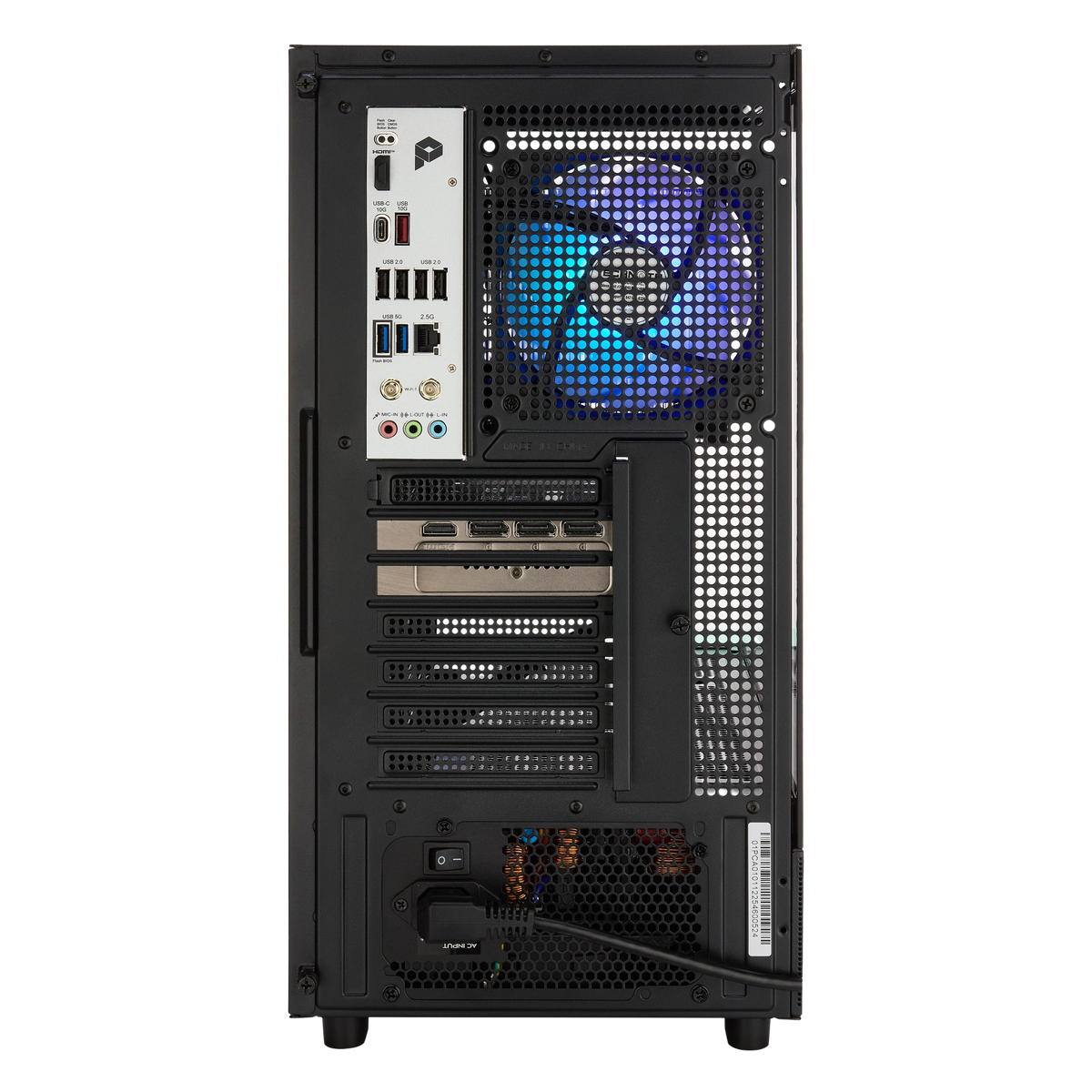 TECHNOID Glass Gaming PC - GeForce RTX 5080 - AMD Ryzen 7 9800X3D - 64GB DDR5 - 2TB SSD - Win 11 PRO - AI Ready - 850w 80 Plus Gold PSU - VR Compatible - Black