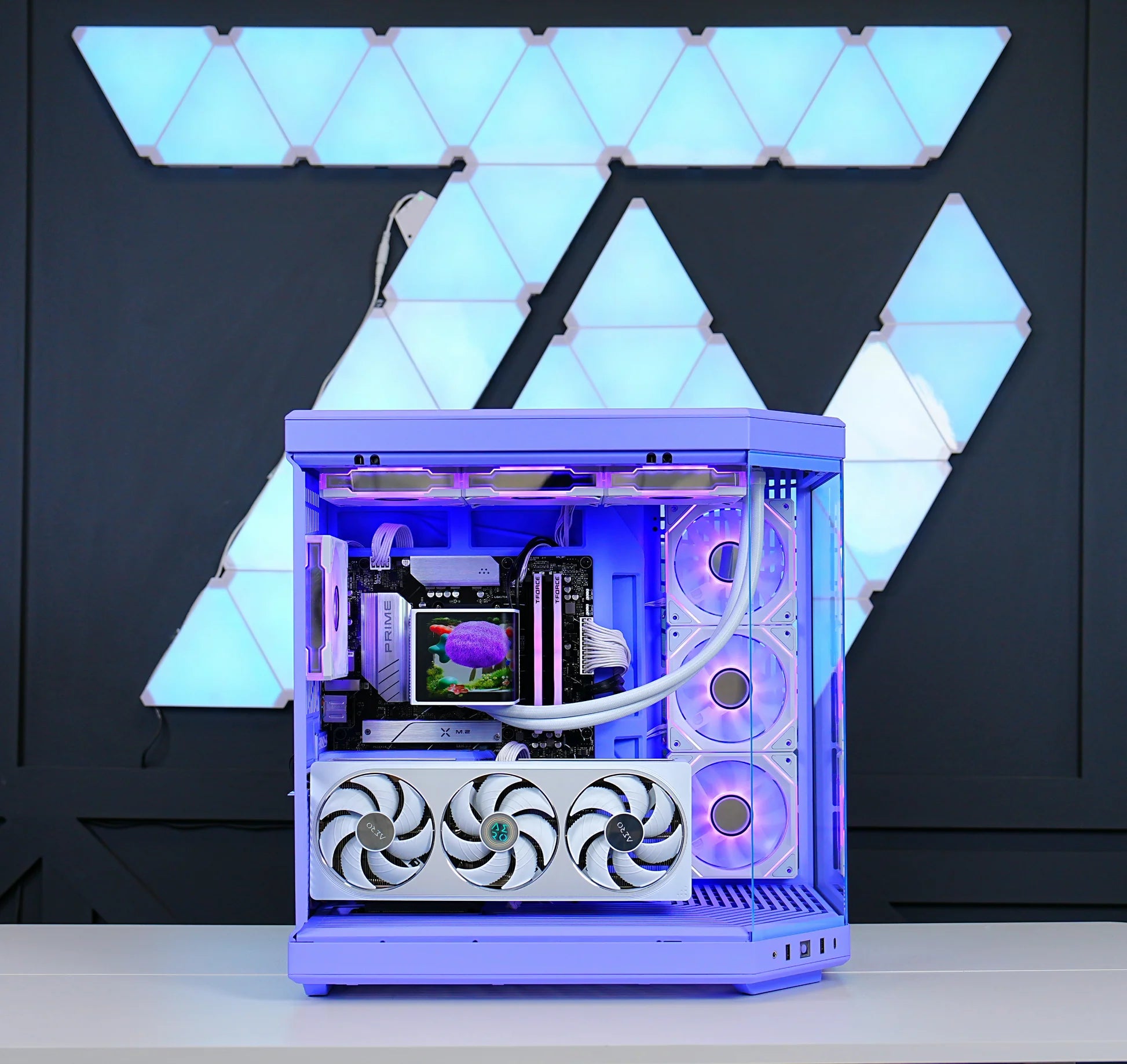 TECHNOID Limited Edition Gaming Pc (AMD Ryzen 7 7800X3D - RTX 5070 - 2TB SSD - 32GB RAM DDR5- Win 11 Pro - HYTE Y70 - Purple)