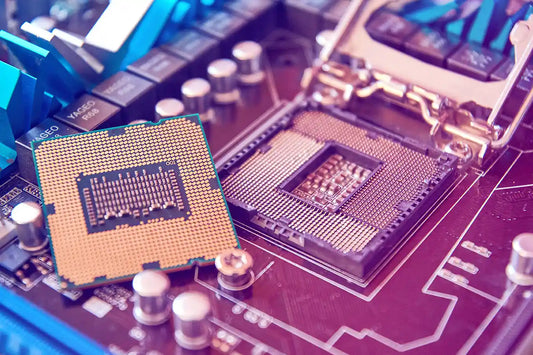 CPU processor beside motherboard socket in gaming and multitasking PC build