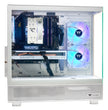 TECHNOID Glass Gaming PC - GeForce RTX 5060 Ti - AMD Ryzen 5 9600x - 32GB DDR5 - 2TB SSD - Win 11 PRO - AI Ready - VR Compatible - White