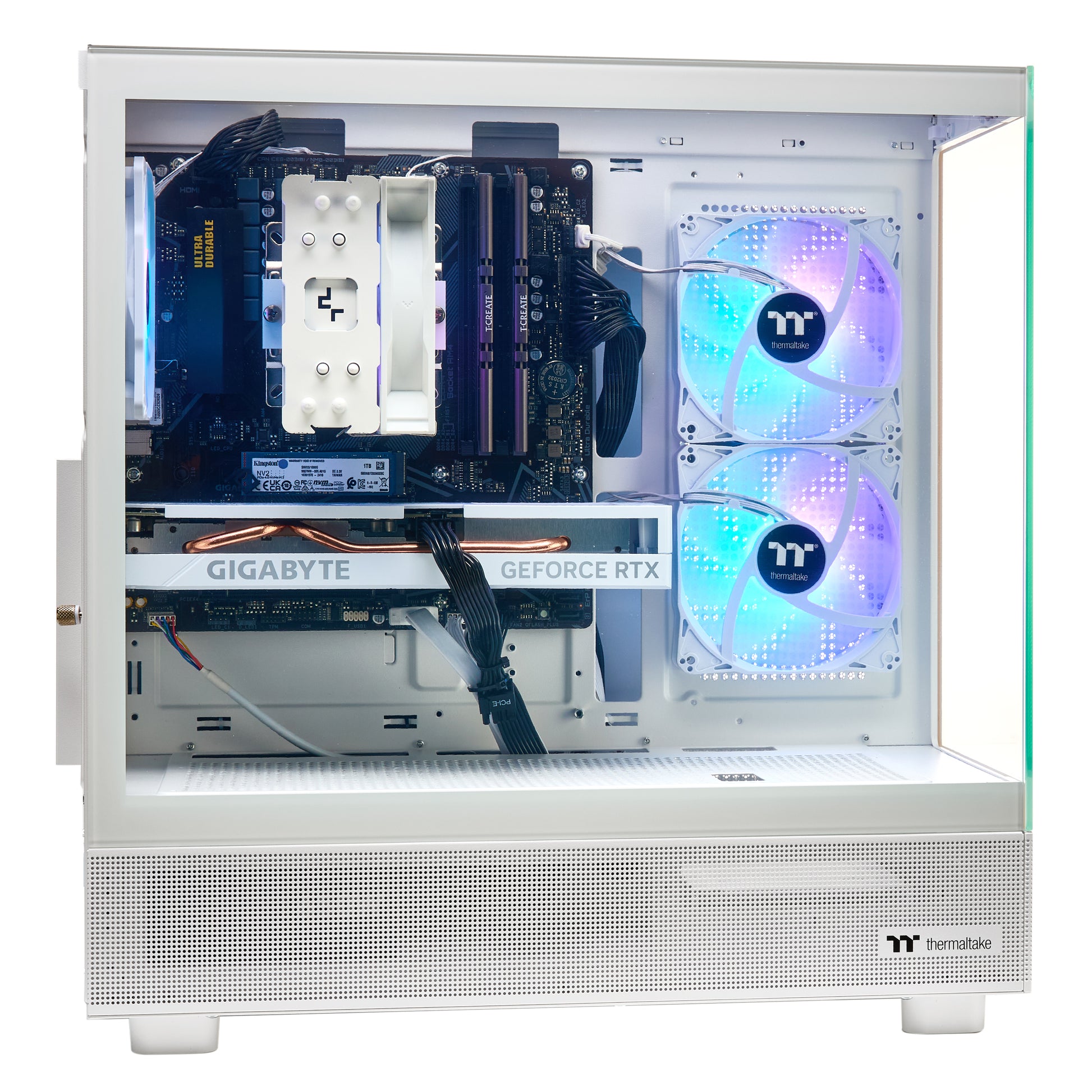 TECHNOID BUDGET GAMING PC (RTX 4060 - Ryzen 7 - 32 GB RAM - 1TB SSD - WIN 11 PRO - Wifi - 3 YEARS Warranty - White)