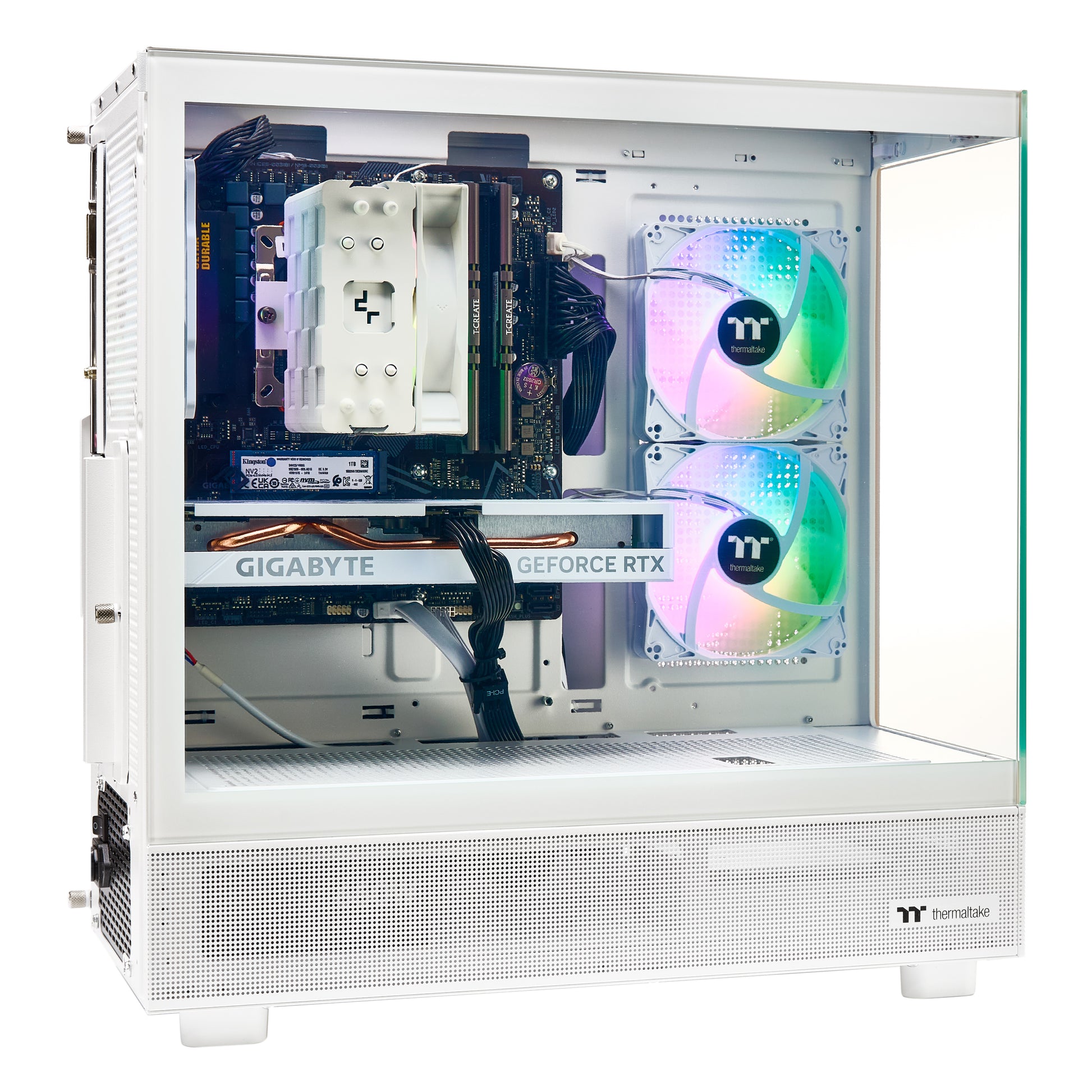 TECHNOID BUDGET GAMING PC (RTX 4060 - Ryzen 7 - 32 GB RAM - 1TB SSD - WIN 11 PRO - Wifi - 3 YEARS Warranty - White)
