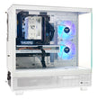 TECHNOID Glass Gaming PC - GeForce RTX 5060 Ti - AMD Ryzen 5 9600x - 32GB DDR5 - 2TB SSD - Win 11 PRO - AI Ready - VR Compatible - White