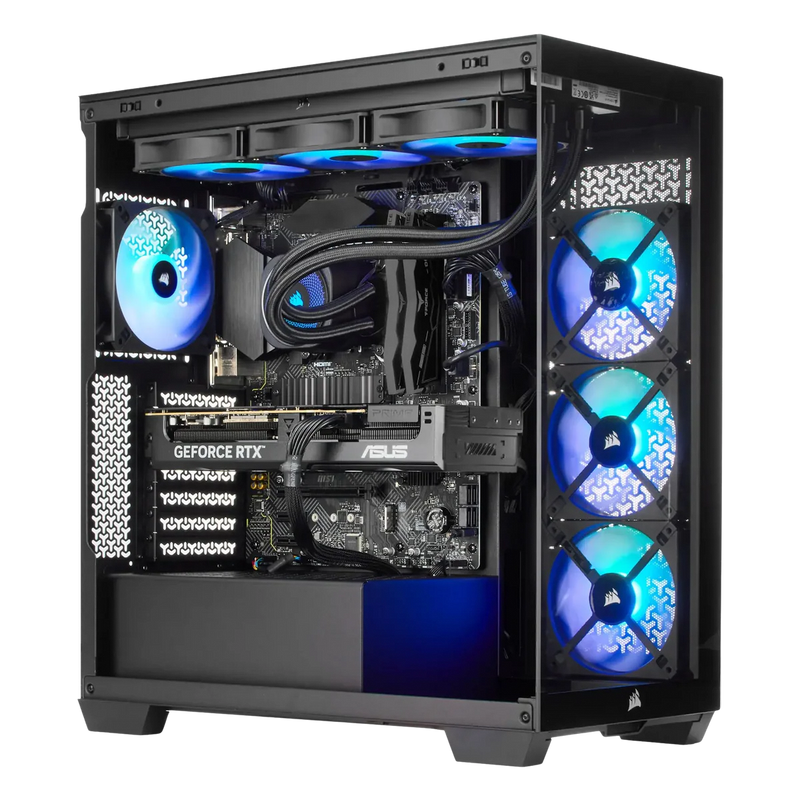 TECHNOID NOVA Gaming PC - GeForce RTX 5090 - AMD Ryzen 9 9950X3D2 - 64GB DDR5 - 4TB SSD - Win 11 PRO - AI Ready - 1000w 80 Plus Gold PSU - VR Compatible - Black