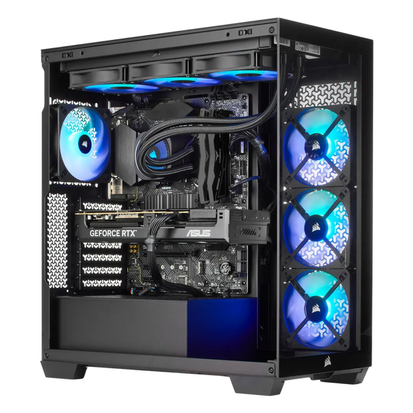 TECHNOID NOVA Gaming PC - GeForce RTX 5090 - AMD Ryzen 9 9950X3D2 - 64GB DDR5 - 4TB SSD - Win 11 PRO - AI Ready - 1000w 80 Plus Gold PSU - VR Compatible - Black