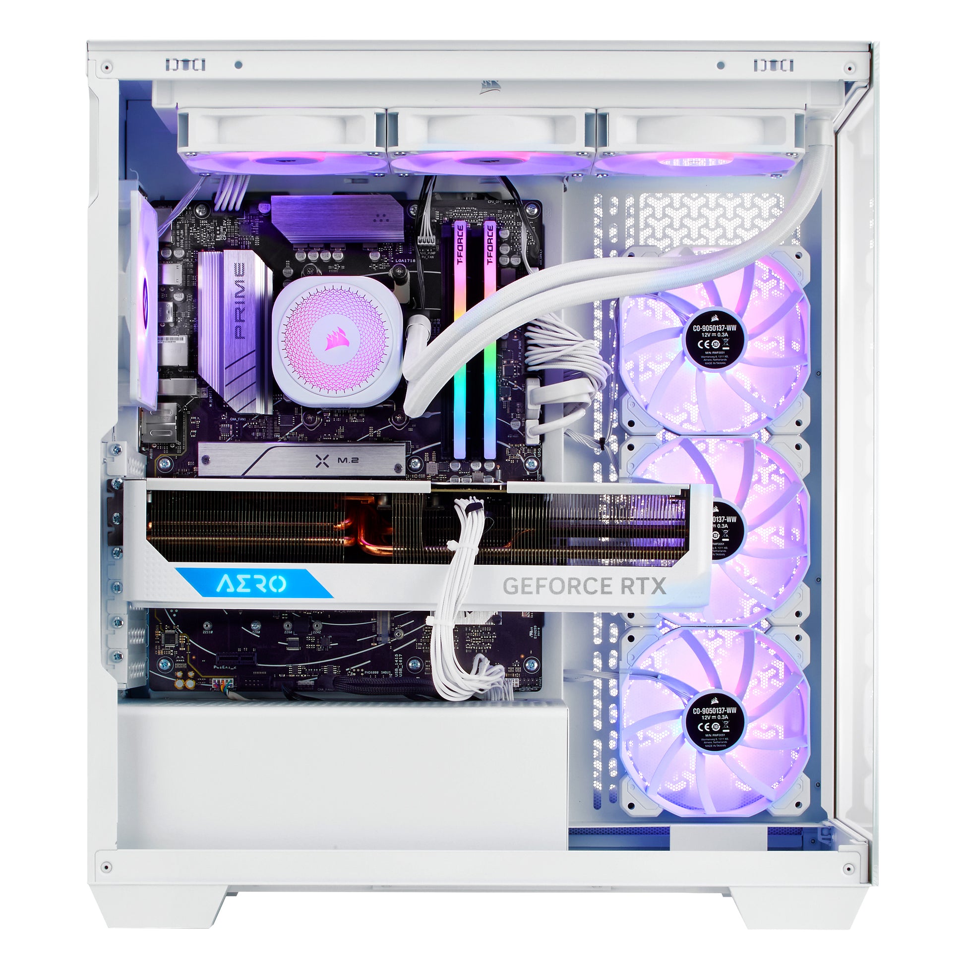 TECHNOID Nova Gaming PC - GeForce RTX 5080 - AMD Ryzen 7 9800X3D - 32GB DDR5 - 2TB SSD - Win 11 PRO - AI Ready - 850w 80 Plus Gold PSU - VR Compatible - White