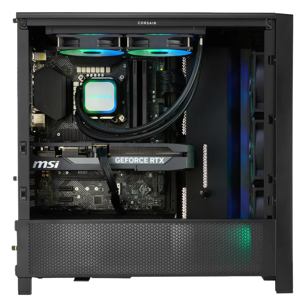 TECHNOID Ultimate Gaming PC - GeForce RTX 5080 - Intel Core Ultra 7 270K Plus - 32GB DDR5 - 1TB SSD - Win 11 PRO - AI Ready - VR Compatible - Wifi Bluetooth - Black