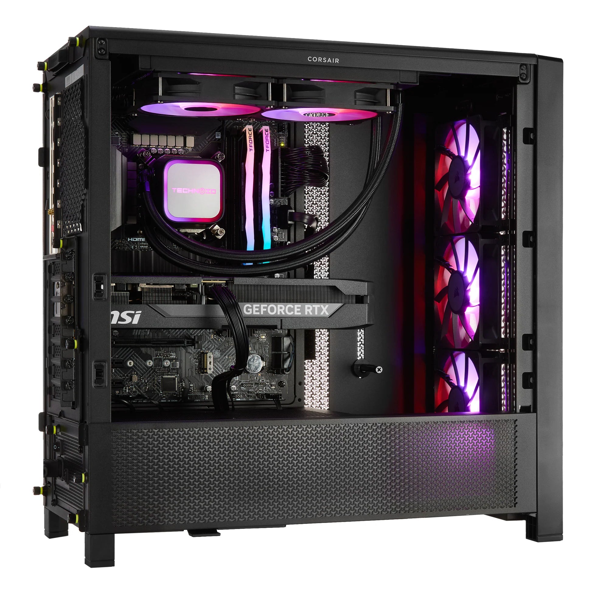 TECHNOID Ultimate Gaming PC - GeForce RTX 5090 - AMD Ryzen 7 9800X3D - 64GB DDR5 - 2TB SSD - Win 11 PRO - AI Ready - 1000w 80 Plus Gold PSU - VR Compatible - Black