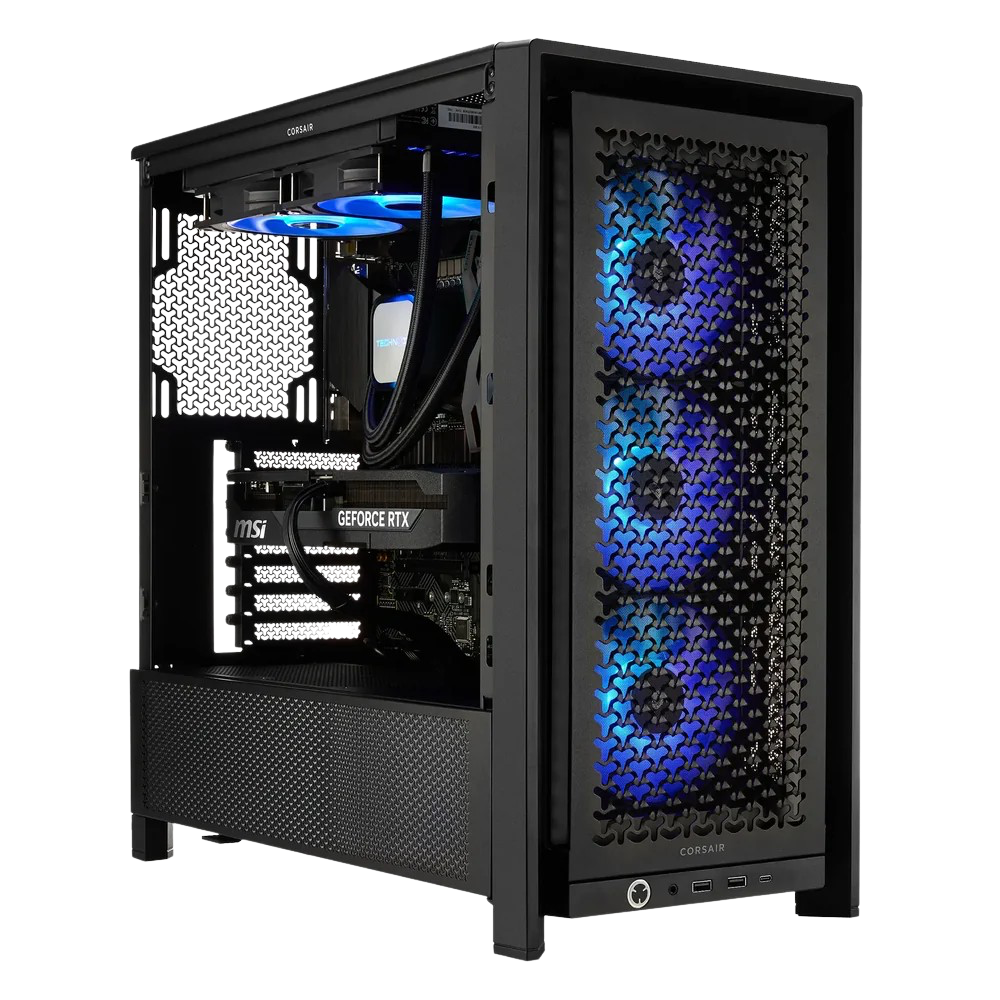 TECHNOID Ultimate Gaming PC - GeForce RTX 5080 - Intel Core Ultra 7 270K Plus - 32GB DDR5 - 1TB SSD - Win 11 PRO - AI Ready - VR Compatible - Wifi Bluetooth - Black