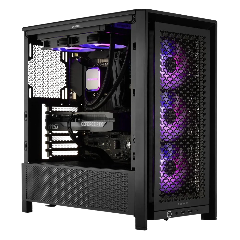 TECHNOID Ultimate Gaming PC - GeForce RTX 5080 - Intel Core Ultra 7 270K Plus - 32GB DDR5 - 1TB SSD - Win 11 PRO - AI Ready - VR Compatible - Wifi Bluetooth - Black