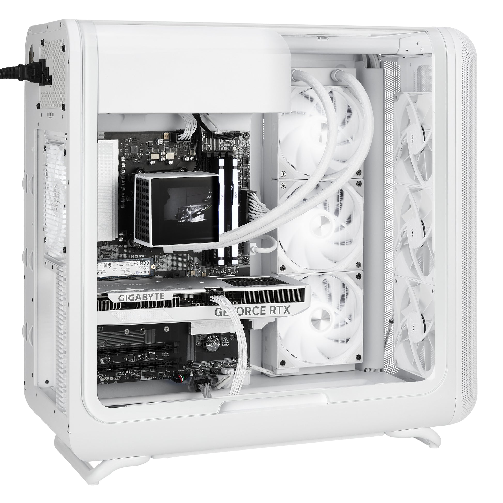 TECHNOID Infinity Gaming PC (AMD Radeon RX 9070 XT - AMD RYZEN 7 7800X3D - 32 GB DDR5 RAM - 1TB SSD - AI Ready - Windows 11 H - Wifi - HYTE X50 White)