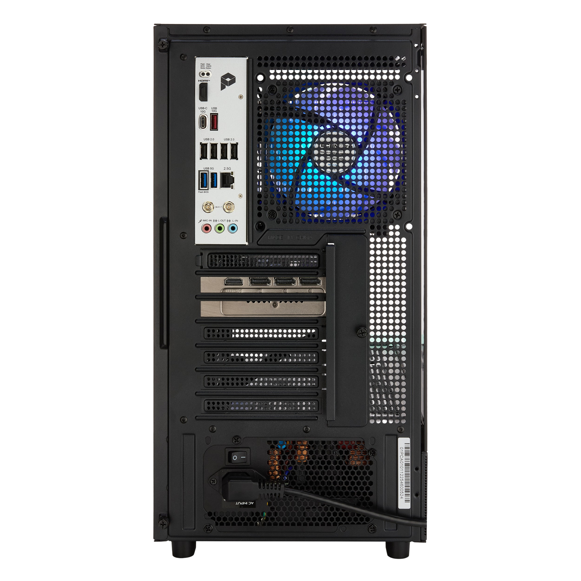 TECHNOID Glass Gaming PC - GeForce RTX 5080 - AMD Ryzen 7 9800X3D - 64GB DDR5 - 2TB SSD - Win 11 PRO - AI Ready - 850w 80 Plus Gold PSU - VR Compatible - Black