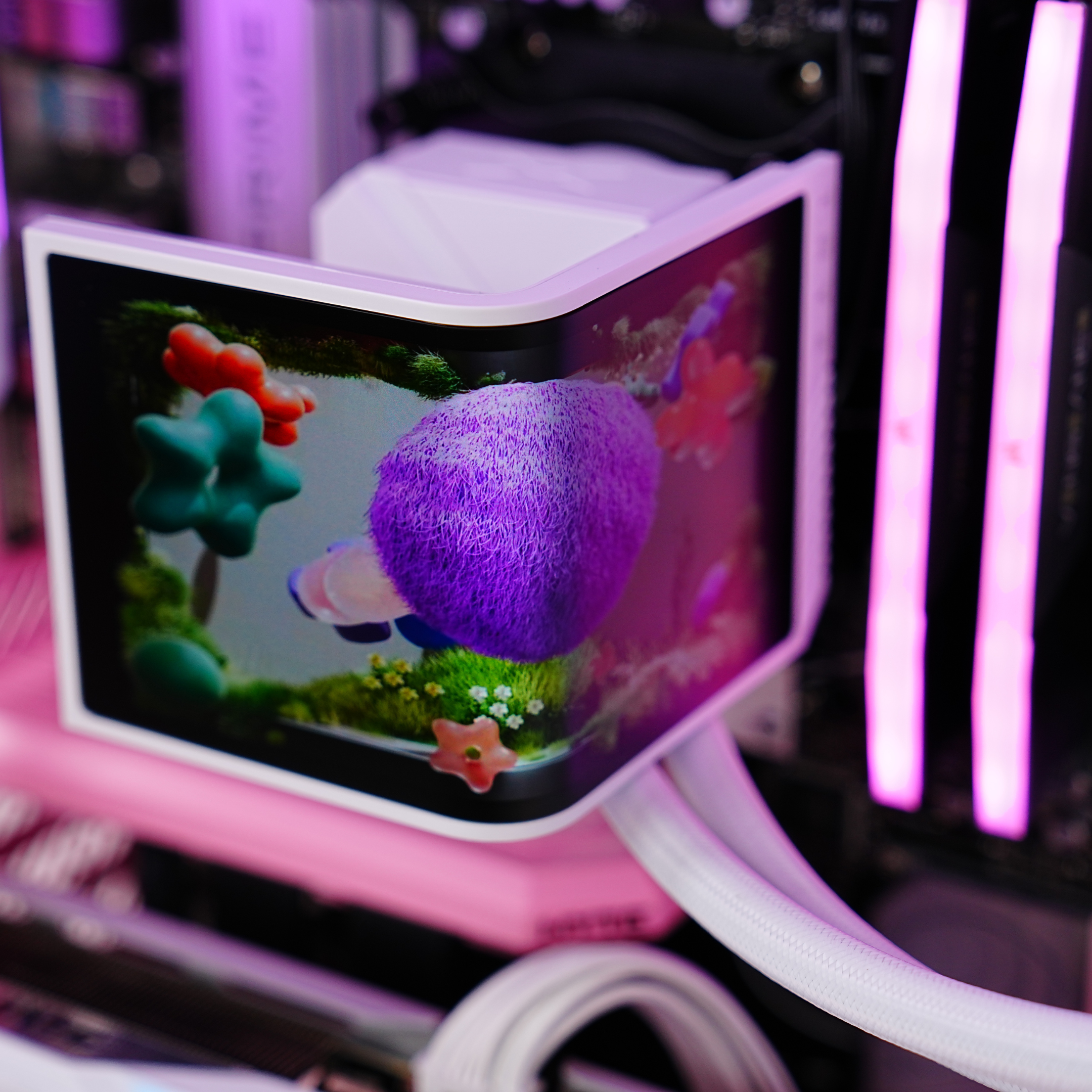 TECHNOID Limited Edition Gaming Pc (AMD Ryzen 7 7800X3D - RTX 5070 - 2TB SSD - 32GB RAM DDR5- Win 11 Pro - HYTE Y70 - pink)