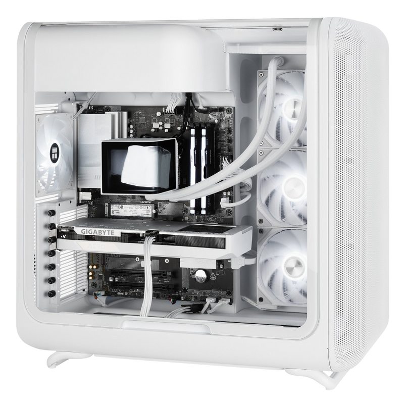 TECHNOID Infinity Gaming PC (AMD Radeon RX 9070 XT - AMD RYZEN 7 7800X3D - 32 GB DDR5 RAM - 1TB SSD - AI Ready - Windows 11 H - Wifi - HYTE X50 White)