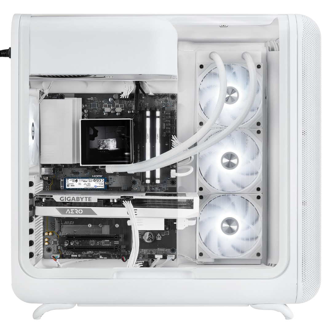 TECHNOID Infinity Gaming PC (AMD Radeon RX 9070 XT - AMD RYZEN 7 7800X3D - 32 GB DDR5 RAM - 1TB SSD - AI Ready - Windows 11 H - Wifi - HYTE X50 White)
