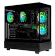 TECHNOID Glass Gaming PC - AMD Radeon RX 9070 XT- AMD Ryzen 7 7700 - 32GB DDR5 - 1TB SSD - Win 11 H - AI Ready - VR Compatible - Black