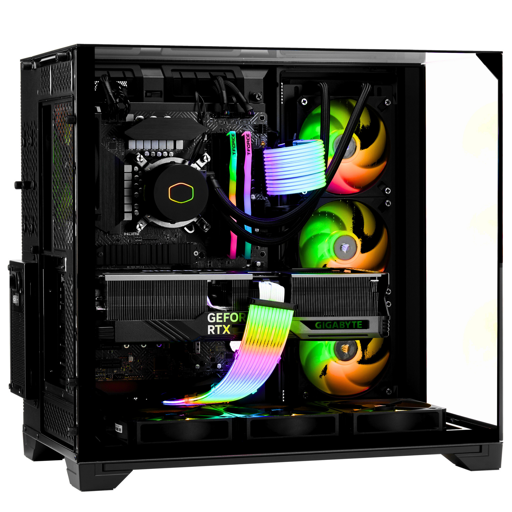 TECHNOID Ignite Gaming PC - AMD Ryzen 7 9800X3D, 64GB Ram, 2TB SSD, RTX 5080 , Windows 11 Pro