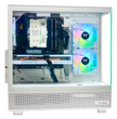 TECHNOID Glass Gaming PC - AMD Radeon RX 9060 XT - AMD Ryzen 5 9600x - 32GB DDR5 - 1TB SSD - Win 11 PRO - AI Ready - VR Compatible - White
