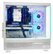 TECHNOID Glass Gaming PC - AMD Radeon RX 9060 XT - AMD Ryzen 5 9600x - 32GB DDR5 - 1TB SSD - Win 11 PRO - AI Ready - VR Compatible - White