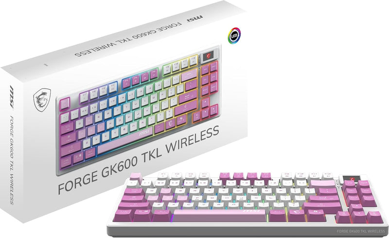 MSI FORGE GK600 TKL WIRELESS VIOLET