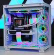 TECHNOID Frozen Gaming PC - RTX 5070 - AMD Ryzen 7 7800X3D - 32GB DDR5 - 2TB SSD - Win 11 PRO - AI Ready - 850w 80 Plus Gold PSU - VR Compatible - White