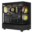 TECHNOID Glass Gaming PC - GeForce RTX 5080 - AMD Ryzen 9 9950X3D - 64GB DDR5 - 2TB SSD - Win 11 PRO - AI Ready - 850w 80 Plus Gold PSU - VR Compatible - Black