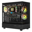 TECHNOID Glass Gaming PC - GeForce RTX 5080 - AMD Ryzen 7 7800X3D - 32GB DDR5 - 2TB SSD - Win 11 PRO - AI Ready - VR Compatible - Wifi Bluetooth - Black