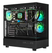 TECHNOID Glass Gaming PC - GeForce RTX 5080 - AMD Ryzen 9 9950X3D - 64GB DDR5 - 2TB SSD - Win 11 PRO - AI Ready - 850w 80 Plus Gold PSU - VR Compatible - Black