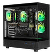 TECHNOID Glass Gaming PC - GeForce RTX 5060 Ti - AMD Ryzen 5 9600x - 32GB DDR5 - 2TB SSD - Win 11 PRO - AI Ready - VR Compatible - Black