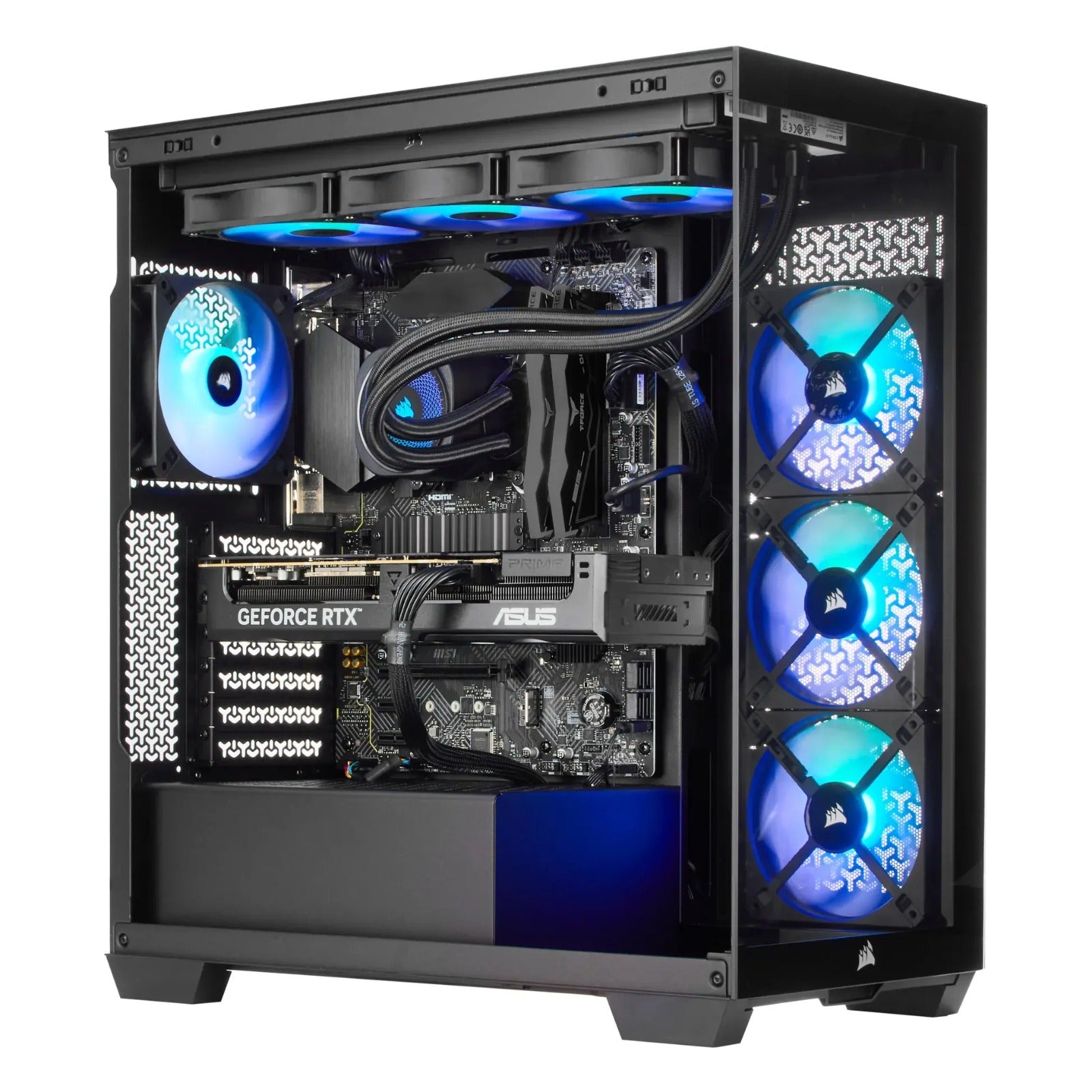 TECHNOID NOVA Gaming PC - GeForce RTX 5090 - AMD Ryzen 9 9950X3D2 - 64GB DDR5 - 4TB SSD - Win 11 PRO - AI Ready - 1000w 80 Plus Gold PSU - VR Compatible - Black