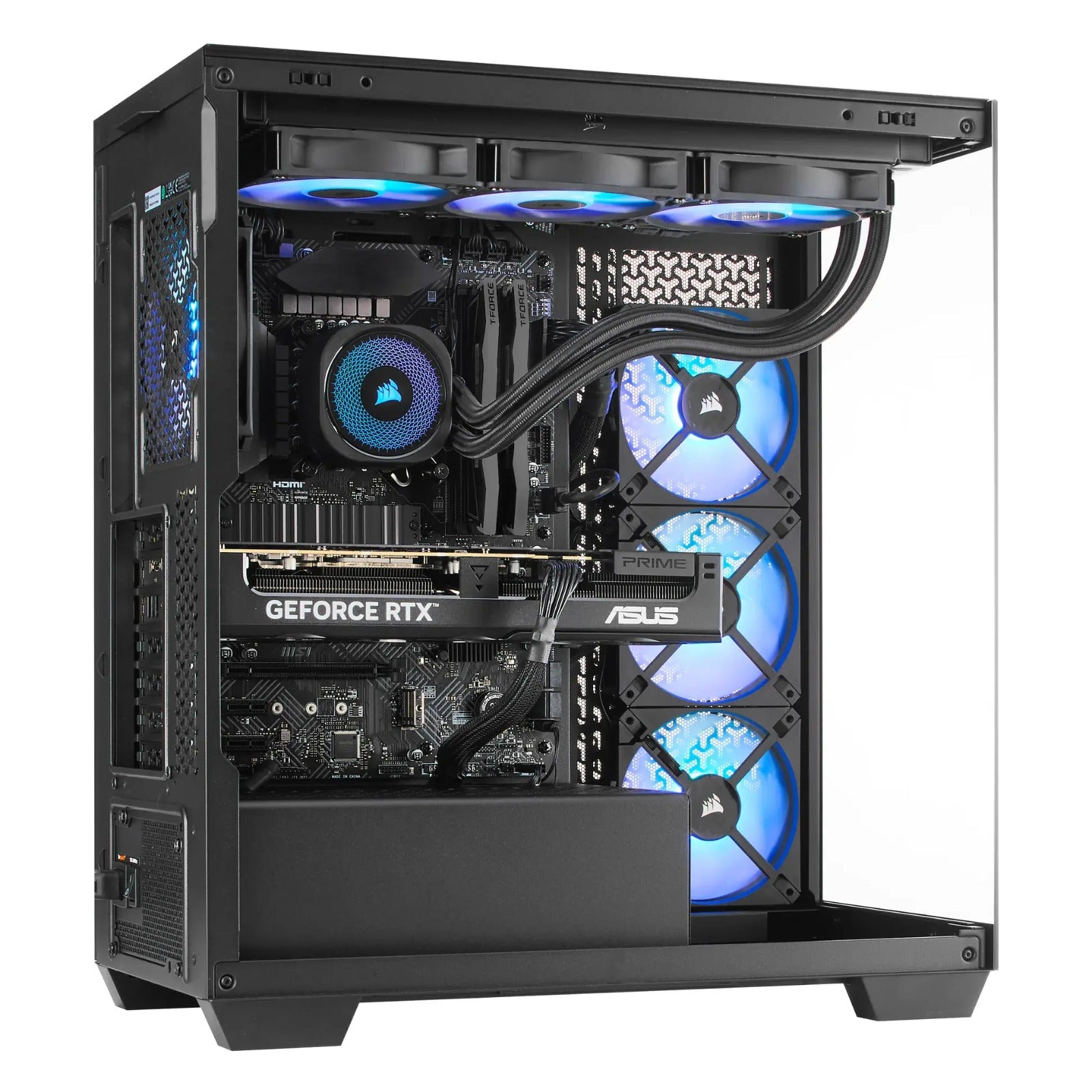 TECHNOID NOVA Gaming PC - GeForce RTX 5090 - AMD Ryzen 9 9950X3D2 - 64GB DDR5 - 4TB SSD - Win 11 PRO - AI Ready - 1000w 80 Plus Gold PSU - VR Compatible - Black