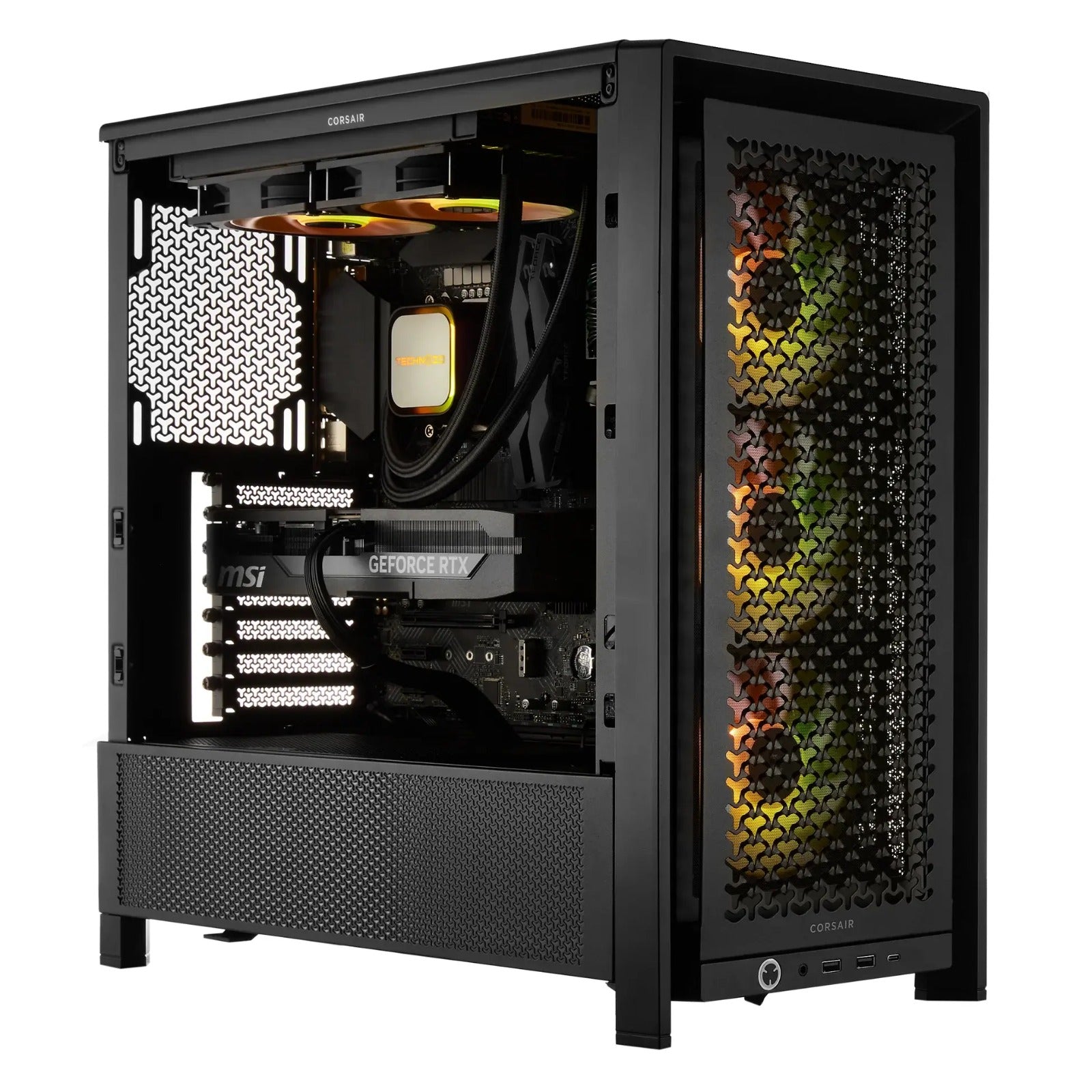 TECHNOID Ultimate Gaming PC - GeForce RTX 5090 - AMD Ryzen 9 9950X3D - 64GB DDR5 - 2TB SSD - Win 11 PRO - AI Ready - 1000w 80 Plus Gold PSU - VR Compatible - Black