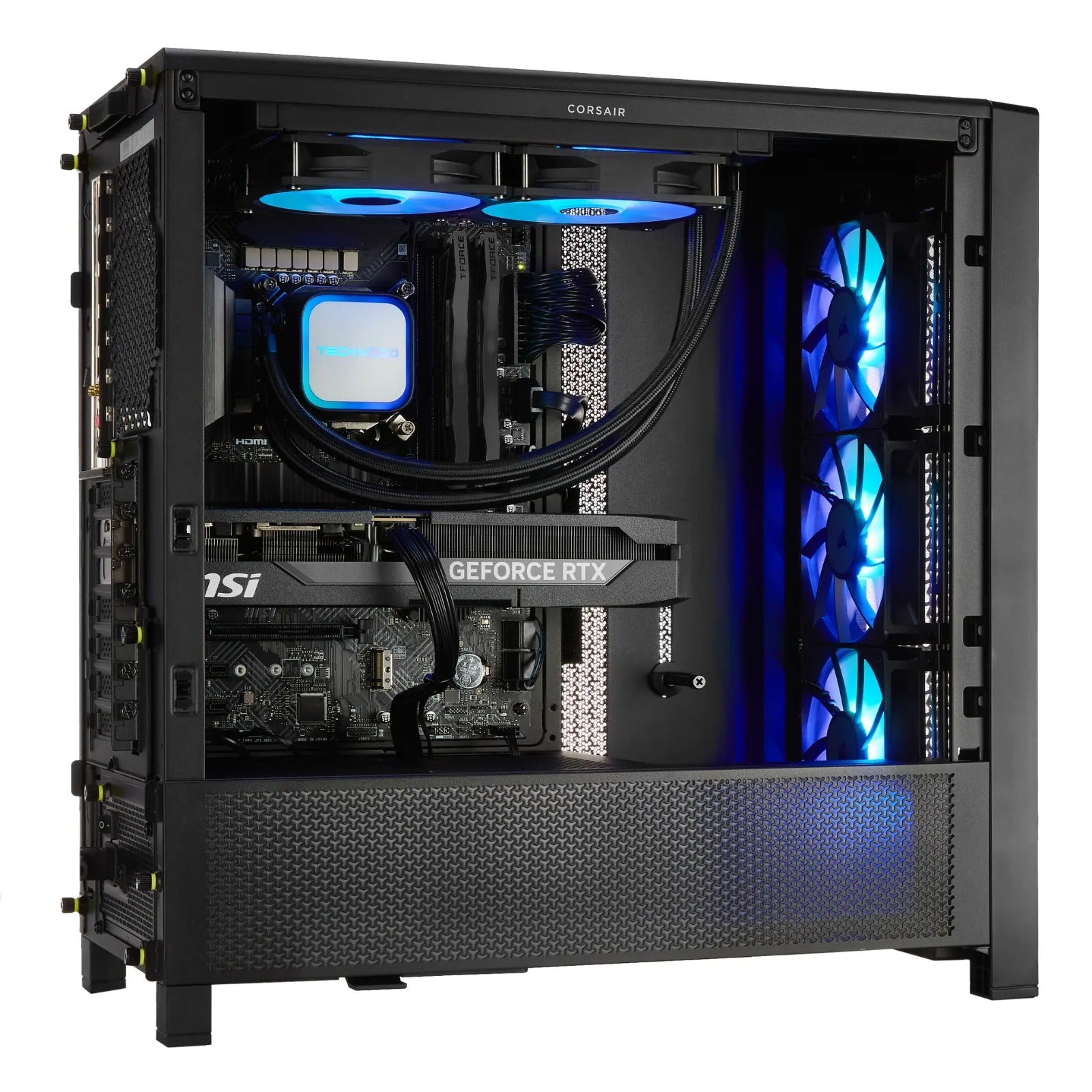 TECHNOID Ultimate Gaming PC - GeForce RTX 5090 - AMD Ryzen 9 9950X3D - 64GB DDR5 - 2TB SSD - Win 11 PRO - AI Ready - 1000w 80 Plus Gold PSU - VR Compatible - Black