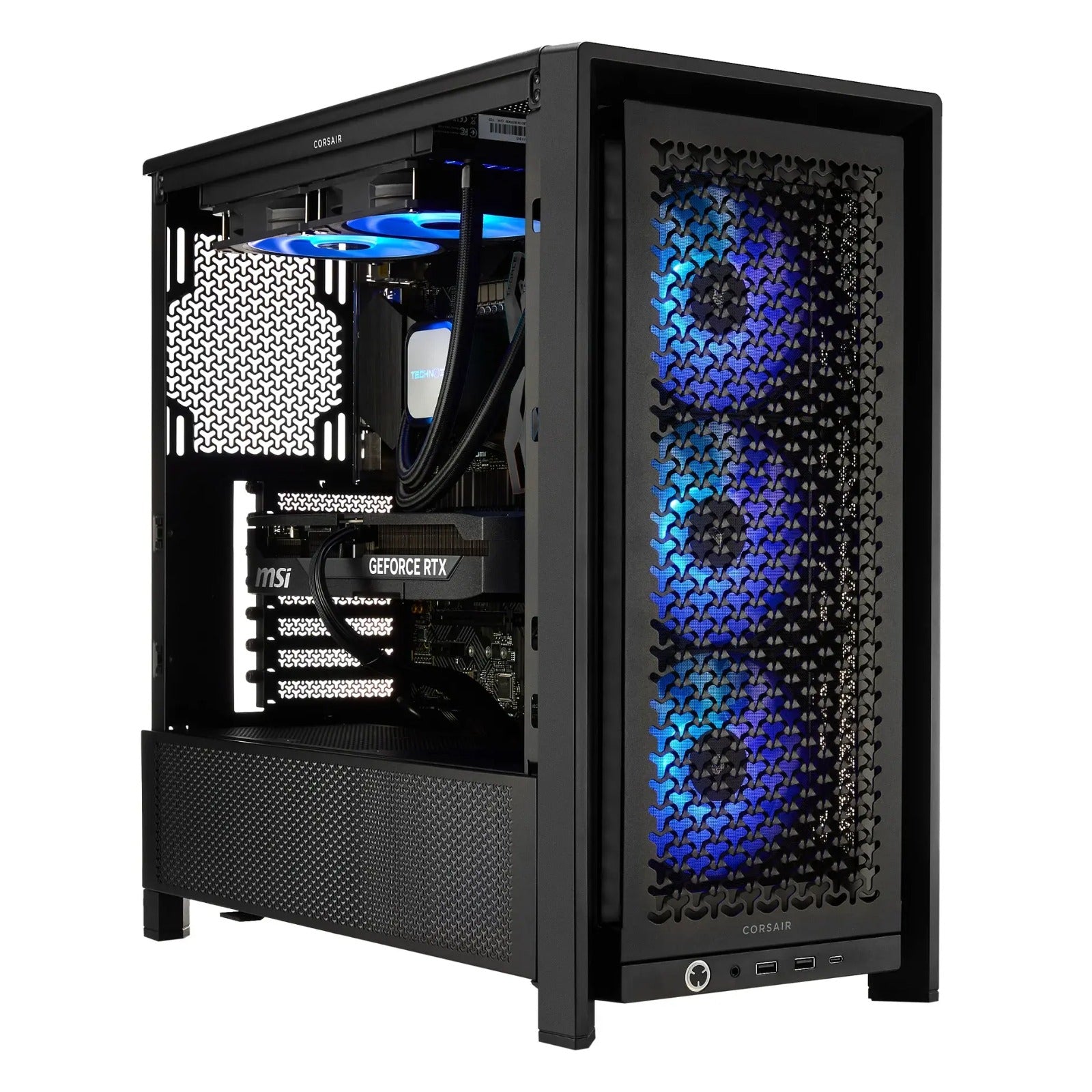 TECHNOID Ultimate Gaming PC - GeForce RTX 5070 - AMD Ryzen 7 9800X3D - 32GB DDR5 - 2TB SSD - Win 11 PRO - AI Ready - 850w 80 Plus Gold PSU - VR Compatible