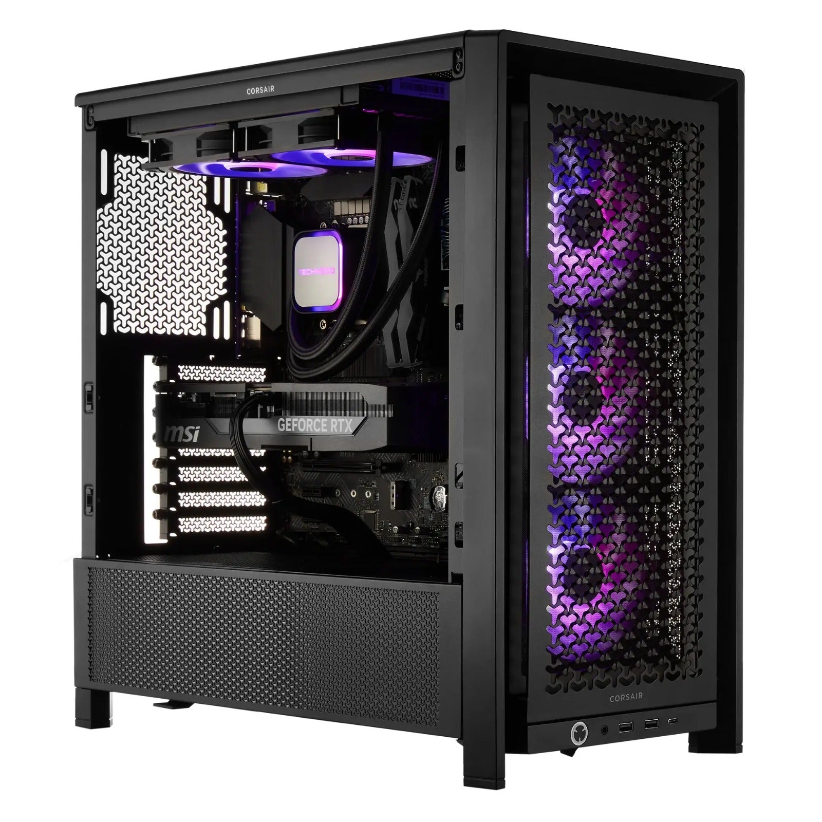 TECHNOID Ultimate Gaming PC - GeForce RTX 5090 - AMD Ryzen 9 9950X3D - 64GB DDR5 - 2TB SSD - Win 11 PRO - AI Ready - 1000w 80 Plus Gold PSU - VR Compatible - Black