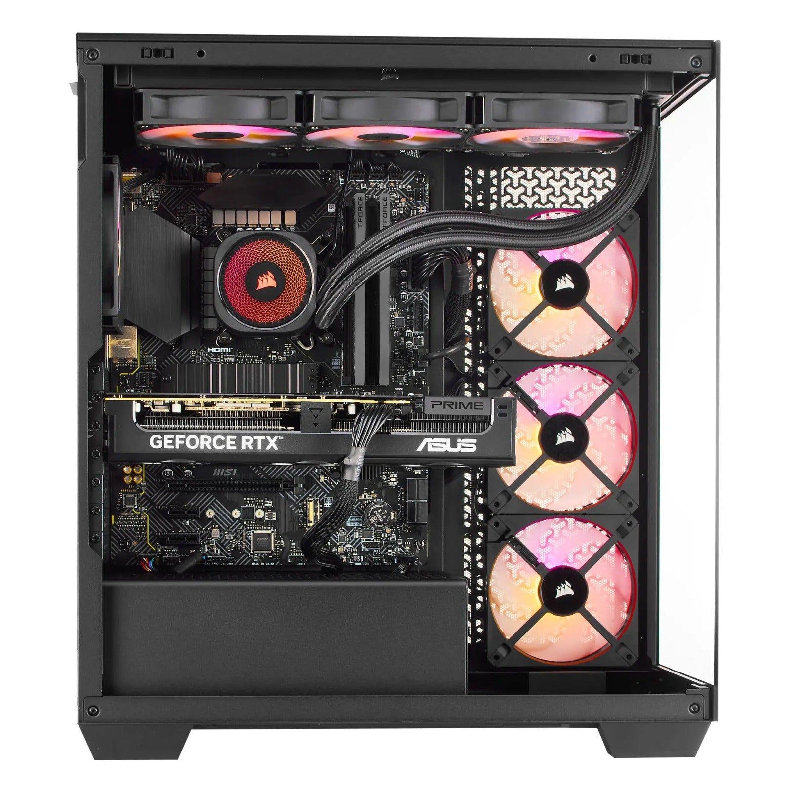 TECHNOID NOVA Gaming PC - GeForce RTX 5090 - AMD Ryzen 9 9950X3D2 - 64GB DDR5 - 4TB SSD - Win 11 PRO - AI Ready - 1000w 80 Plus Gold PSU - VR Compatible - Black