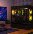 TECHNOID Glass Gaming PC - GeForce RTX 5070 Ti - AMD Ryzen 7 7800X3D - 32GB DDR5 - 2TB SSD - Win 11 PRO - AI Ready - VR Compatible - Wifi Bluetooth - Black