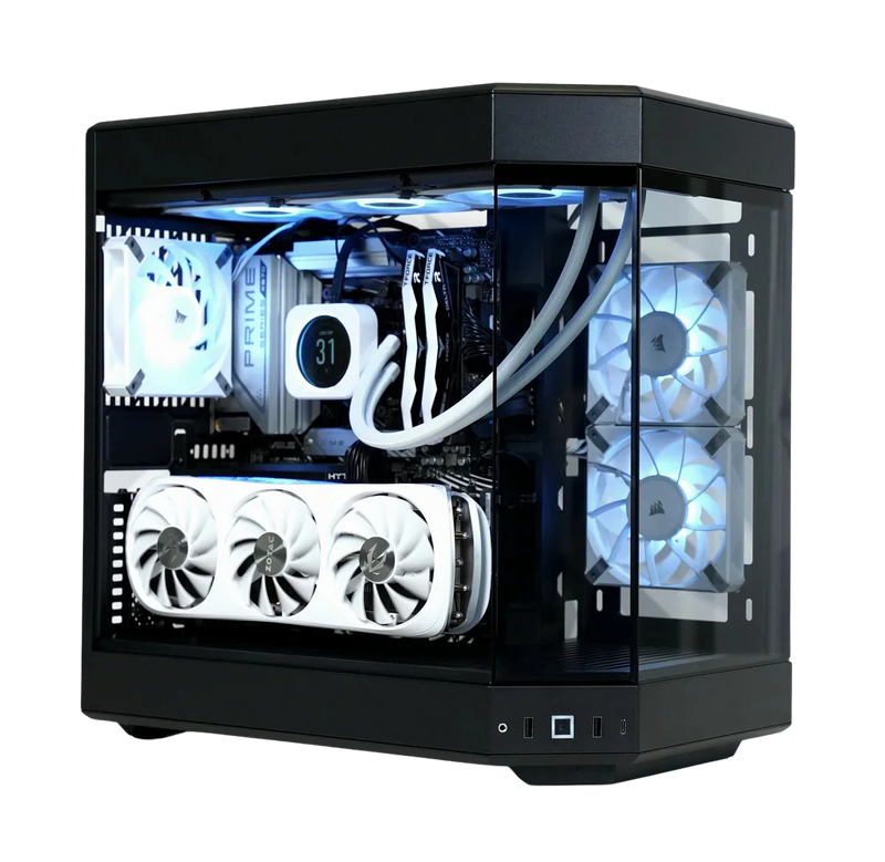 TECHNOID Limited Edition Gaming PC - AMD Ryzen 7 9800X3D, 32GB Ram, 2TB SSD, RTX 5070 Ti , Windows 11 Pro, HYTE Y60, Black